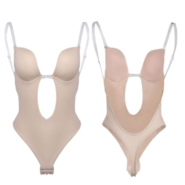 Invisible Backless Shaping Bra White / 2XL Invisible Backless Shaping Bra White / 2XL